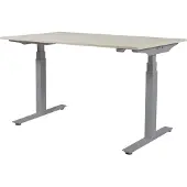 Schaffenburg Zit Sta Bureau - Plus Elektrisch 160x80 eik - alu frame