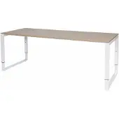 Schaffenburg Verstelbaar Bureau - Plus 200x80 Havana Kersen - wit frame