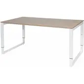 Schaffenburg Verstelbaar Bureau - Plus 160x90 Havana Kersen - wit frame