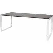 Schaffenburg Verstelbaar Bureau - Plus 200x80 robson - wit frame