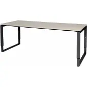 Schaffenburg Verstelbaar Bureau - Plus 200x80 grijs - zwart frame