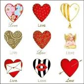 Ambiente Love papieren servetten
