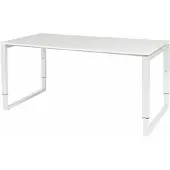 Schaffenburg Verstelbaar Bureau - Domino Plus 160x80 wit - wit frame