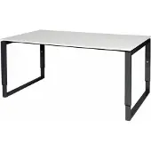 Schaffenburg Verstelbaar Bureau - Domino Plus 160x90 wit - zwart frame