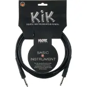 Klotz KIK INSTRUMENT CABLE BLACK 2M JACK 2P - JACK 2P METAL