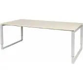 Schaffenburg Vergadertafel - Verstelbaar - 200x100 Eiken - alu frame