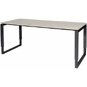 Schaffenburg Verstelbaar Bureau - Plus 180x80 Eiken - zwart frame