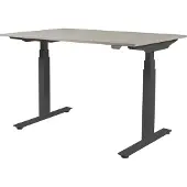 Schaffenburg Zit Sta Bureau - Plus Elek 140x80 Havana Kersen -zwart frame