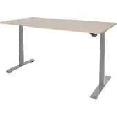 Schaffenburg Dextro Basic Zit-sta-bureau Rechthoekig Eiken T-Voet 1.400 (B) x 800 (D) x 705 (H) mm Melamine