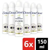 Dove 6x Dove Deodorant Spray Invisible Dry 150 Ml