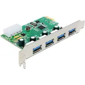 DeLOCK PCI Express x1 Card to 4 x external USB Type-A female USB 5 Gbps