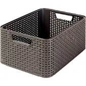Curver - Style mandje M - Opbergmand - donker bruin