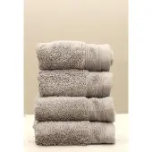 Cottoncounts Maui gastendoek grijs (per 4 stuks verpakt)