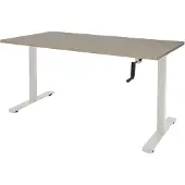 Schaffenburg Dextro Slinger Zit-sta-bureau Rechthoekig Eiken T-Voet 1.200 (B) x 800 (D) x 705 (H) mm Melamine