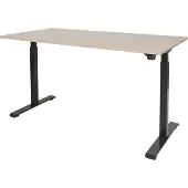Schaffenburg Dextro Basic Zit-sta-bureau Rechthoekig Eiken T-Voet 1.400 (B) x 800 (D) x 705 (H) mm Melamine