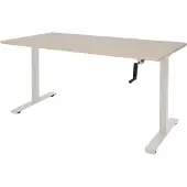 Schaffenburg Dextro Slinger Zit-sta-bureau Rechthoekig Eiken T-Voet 1.800 (B) x 800 (D) x 705 (H) mm Melamine