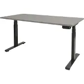 Schaffenburg Dextro Plus Zit-sta-bureau Rechthoekig T-Voet 1.600 (B) x 800 (D) x 645 (H) mm Melamine