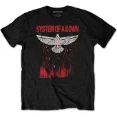 Ginza.se System Of A Down - Dove Overcome Heren T-shirt - XL - Zwart