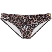 LASCANA Bikinibroek 'Lexa' bruin / karamel / zwart