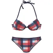 s.Oliver Bikini navy / lichtblauw / cranberry / pastelrood