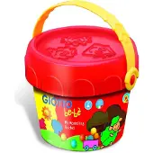 Giotto Pâte à modeler + accessoires dans un seau de rangement