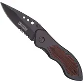 Homeij LionLock Zakmes – RVS / Titanium - Bruin