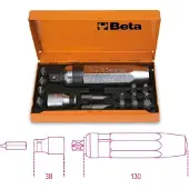Beta Slagschroevendraaier met 14 bit en houder in kist 1295/C14 - 012950108