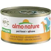 Almo Nature 24x HFC Natural Hondenvoer Nat Kippenboutvlees 95 gr