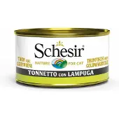 Schesir 14x Katten Natvoer Blik Tonijn En Goudmakreel 85 Gr