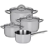 Sola Blizz Pannenset 4-delig Inductie Zilver zilver RVS Pan