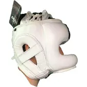 Legend Sports Hoofdbeschermer + Neusbeschermer Boksen Heren/Dames Wit Leer