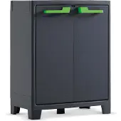 Keter Moby - Lage Kast - 2 planken - 80x44x100 cm - Antraciet