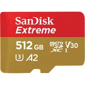 SanDisk Extreme 512GB microSDXC, UHS-I, U3, A2, V30