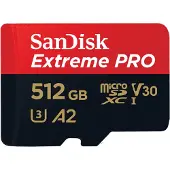 SanDisk Extreme Pro 512GB microSDXC, UHS-I, U3, A2, V30