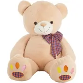 Big Buy Cooking Kleurrijke Voetafdrukken Teddy 90 Cm
