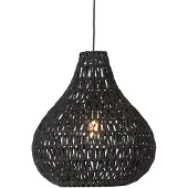 QAZQA Retro hanglamp zwart 45 cm - Lina Drop
