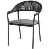 4SO Sienna dining tuinstoel stapelbaar rope antraciet Taste4SO