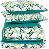 De Witte Lietaer Dekbedovertrek Salix Deep Jungle Percal-240 x 200 / 220 cm | Lits-Jumeaux