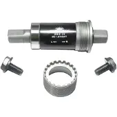 Sunrace Trapas voor stadsfiets - staal - vierkante as - 68/127 mm - zilver/zwart