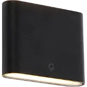 QAZQA Moderne buiten wandlamp zwart 11,5 cm incl. LED IP65 - Batt