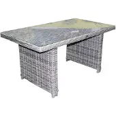 AVH-Collectie Kreta lounge-diningtafel 140x80xH70 cm grijs