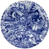 Royal Delft Schiffmacher Tribute to Jeroen Bosch sierbord - 24 cm