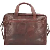 Spikes & Sparrow Colorado Businessbag 16.4" brown schoudertas heren