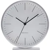 House Doctor Hannah Table Clock 15cm - Klokken Aluminium Silver - 210490701