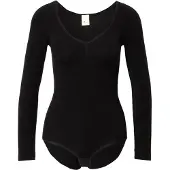 Magic bodyfashion Longsleeve Bodysuit - Eco-vriendelijk Tanboocel Bamboe - Medium correctie - Zwart