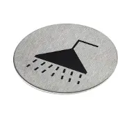 Oxloc PICTOGRAM ZELFKLEVEND 75MM RVS MAT GEB.