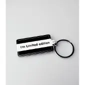 Paper Dreams Sleutelhanger Limited 13,5 X 4,5 Cm Staal Zwart/wit