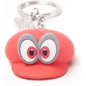 Super Mario - Odyssey Hat 3D rubberen sleutelhanger rood