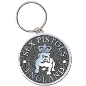 Rock Off Sex Pistols - Bull Dog Sleutelhanger - Grijs/Zilverkleurig