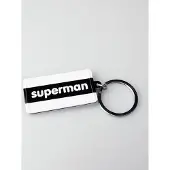 Paper Dreams Sleutelhanger Superman 13,5 Cm Staalzwart